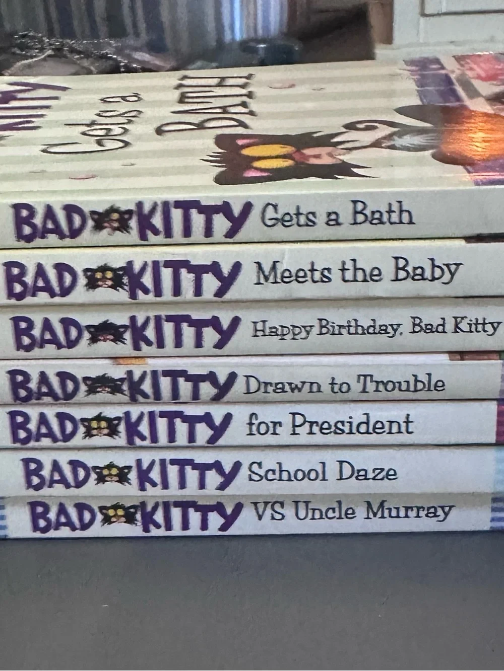 BAD KITTY Paperback Books By Nick Bruel Lot Of 7 Books